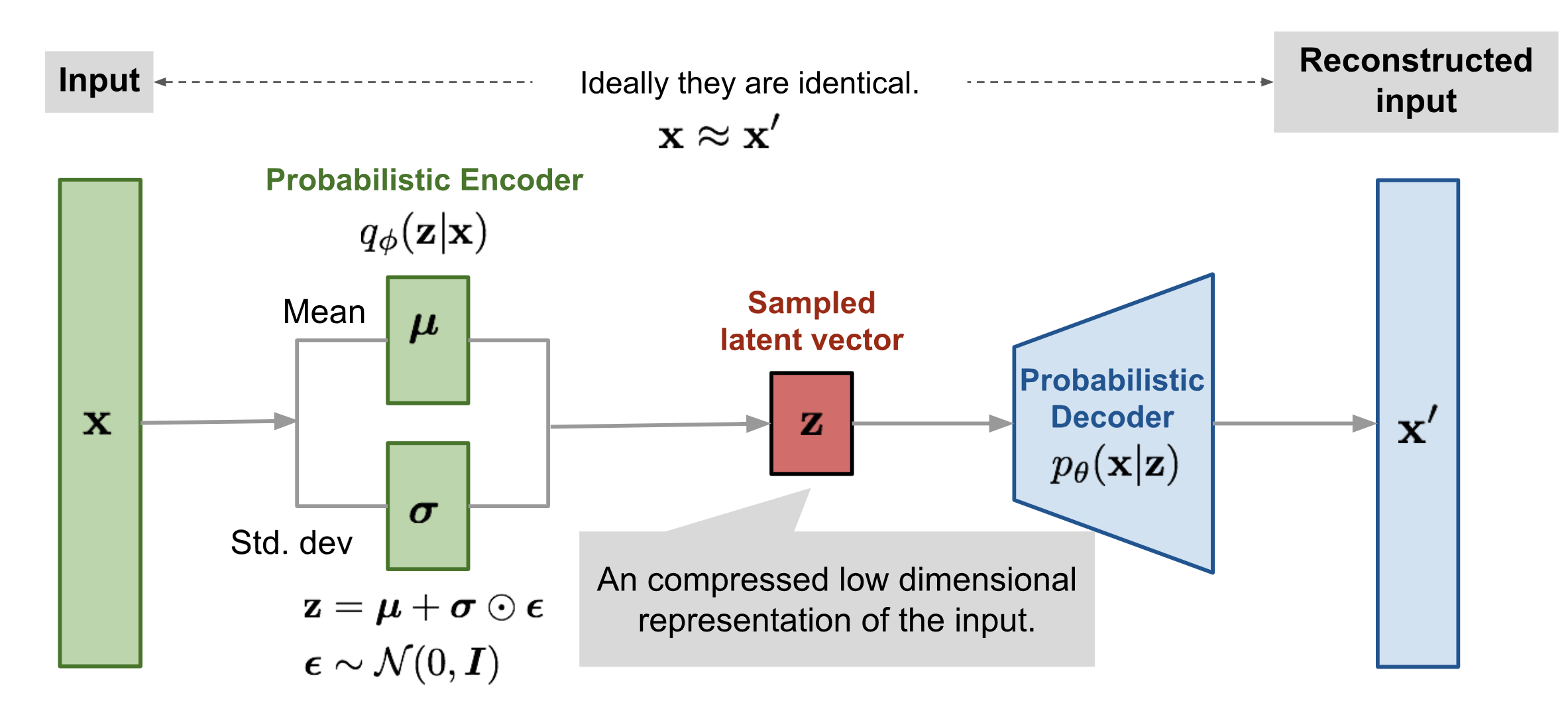VAE architecture diagram